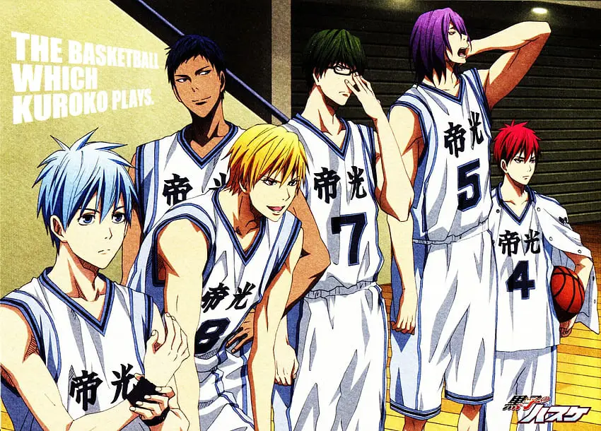 Karakter-karakter dalam Anime Kuroko no Basket Gambar karakter-karakter utama Kuroko no Basket