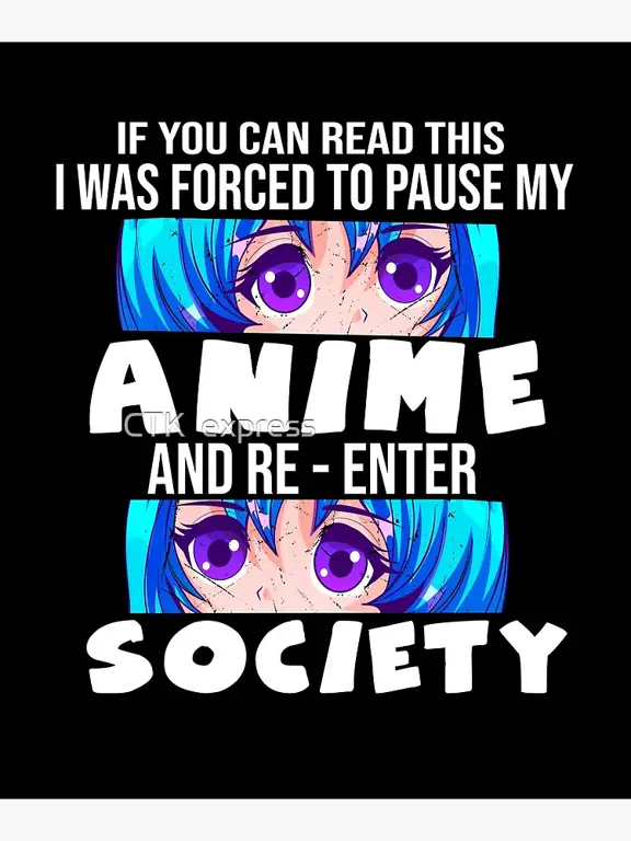 Penggemar anime sedang menonton dengan gembira