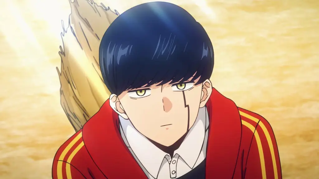 Mash Burnedead si otot kekar Gambar Mash Burnedead, karakter utama anime Mashle