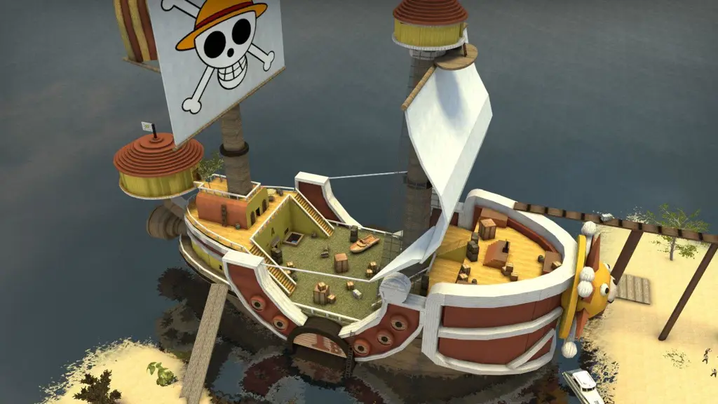 Thousand Sunny, Kapal Bajak Laut Topi Jerami Gambar Thousand Sunny, kapal bajak laut Topi Jerami.