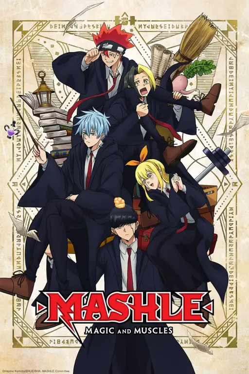 Para karakter unik dan kuat dalam anime Mashle Karakter-karakter utama dalam anime Mashle
