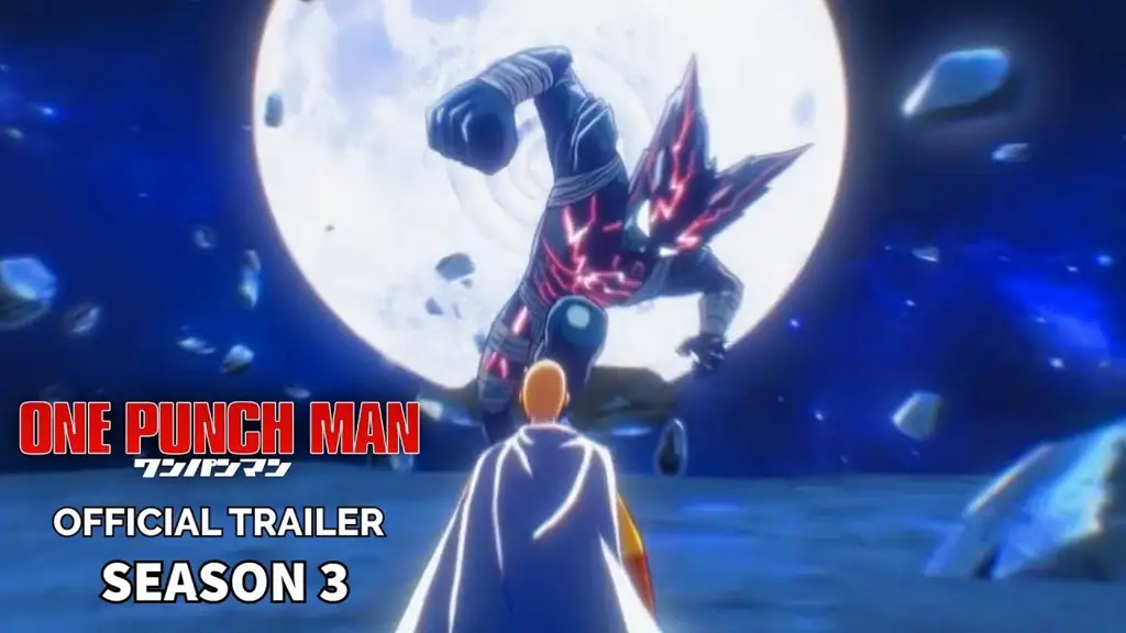 Pertarungan Epik di One Punch Man Season 3 Gambar adegan pertarungan di One Punch Man Season 3