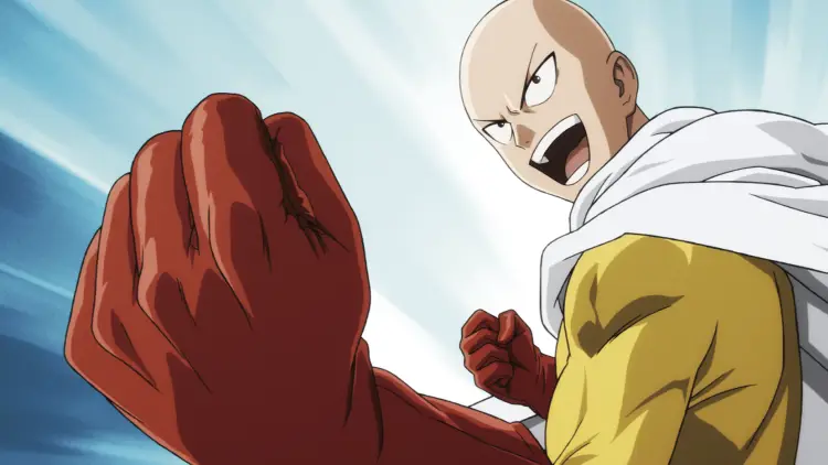 Adegan Aksi Menarik Gambar adegan aksi di One Punch Man Season 3