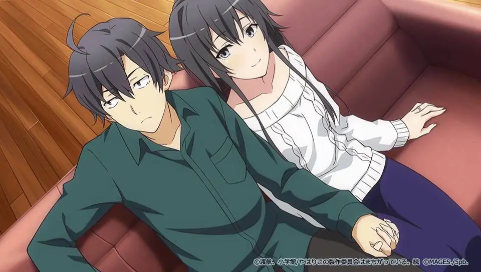 Adegan-adegan dari Anime Oregairu Tangkapan layar anime Oregairu