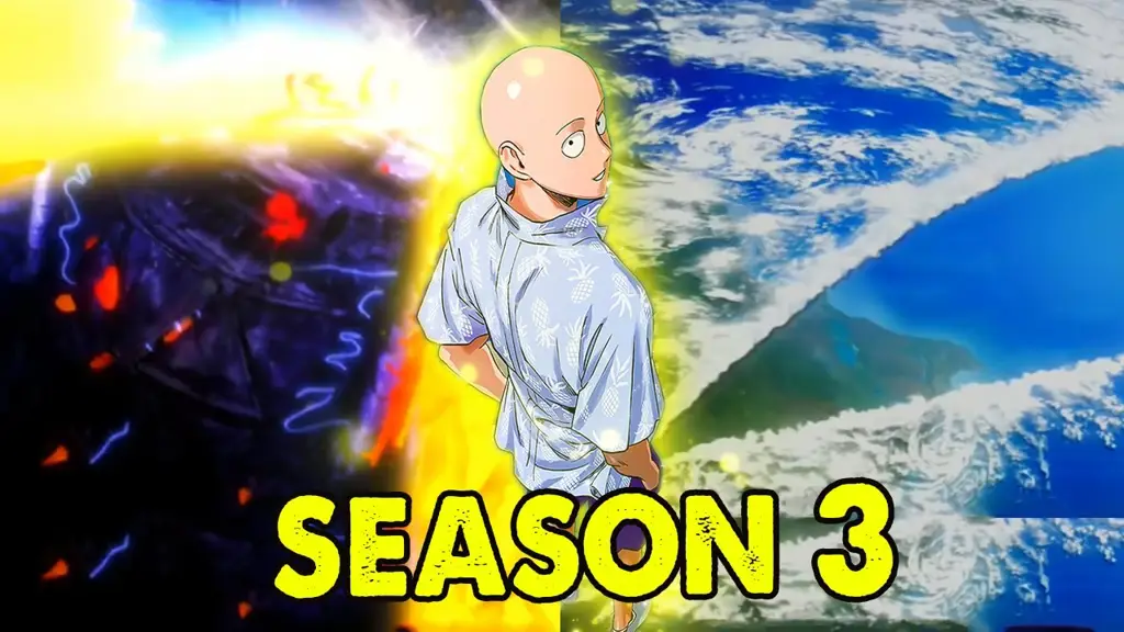 Saitama, pahlawan botak yang kuat Saitama dalam aksi di One Punch Man Season 3