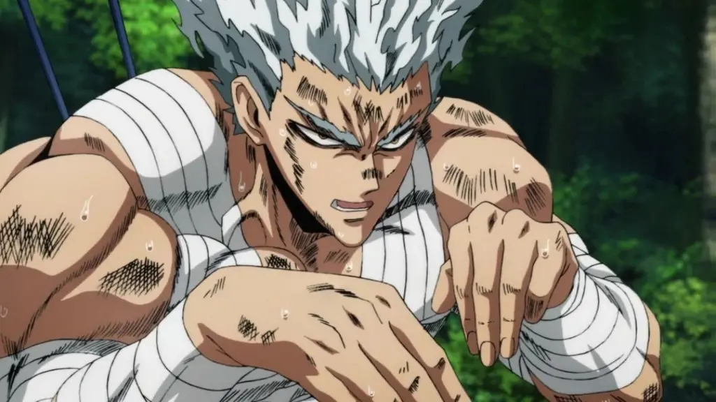 Pertempuran Epik Garou Garou sebagai antagonis utama di One Punch Man Season 3