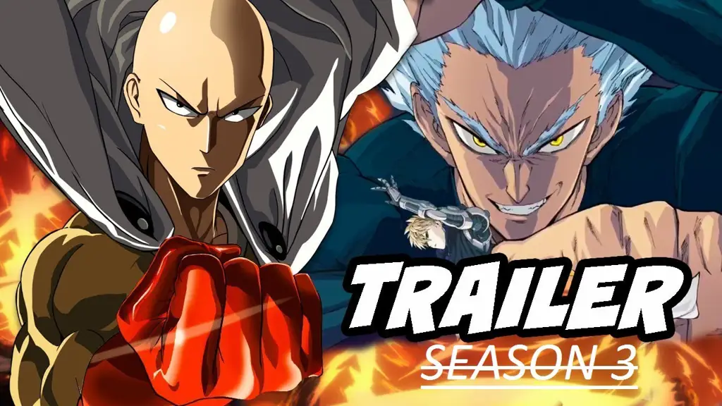 Pertarungan Epik Saitama Gambar adegan pertarungan epik dari One Punch Man Season 3
