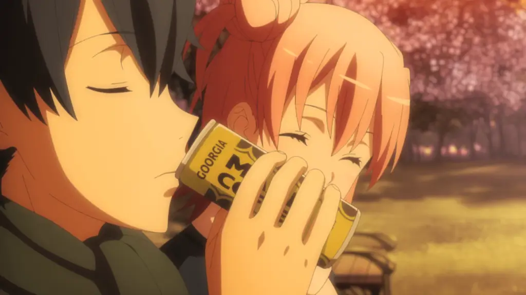 Momen romantis dalam anime Oregairu Adegan romantis dari anime Oregairu