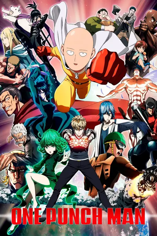 Adegan aksi yang menegangkan dalam One Punch Man Season 3 Gambar adegan aksi dari One Punch Man Season 3