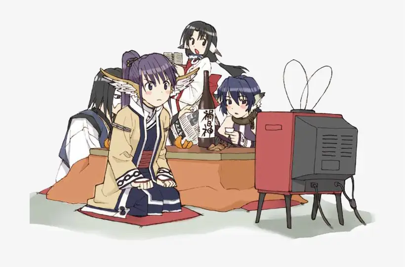 Pengalaman Menonton Anime yang Nyaman Gambar karakter anime sedang menonton anime