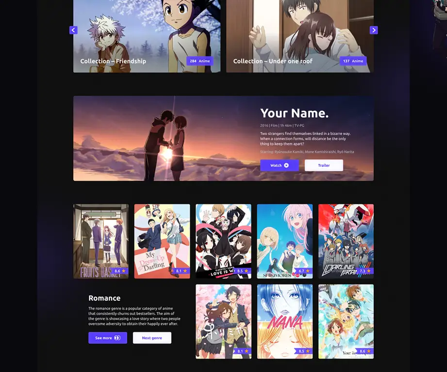 Contoh Antarmuka Situs Streaming Anime yang Baik Antarmuka situs streaming anime yang ramah pengguna
