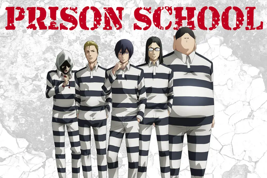 Poster resmi anime Prison School Poster anime Prison School