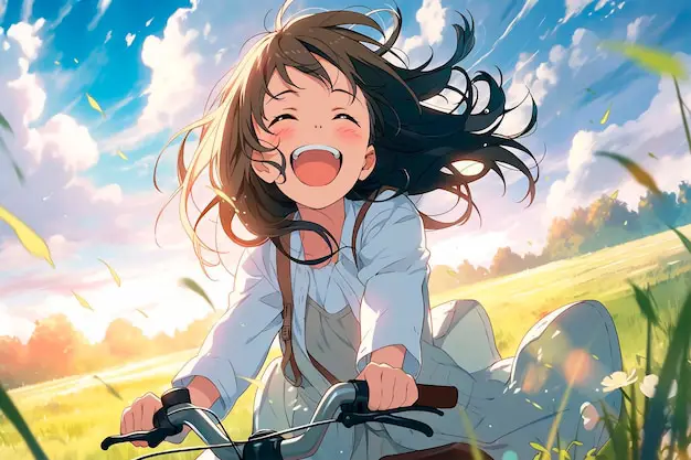 Kepuasan Menonton Anime Gambar penggemar anime yang bahagia