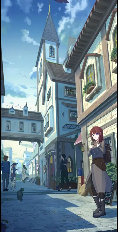 Dunia Magis Shikkaku Mon no Saikyou Kenja Pemandangan indah dari dunia isekai dalam anime
