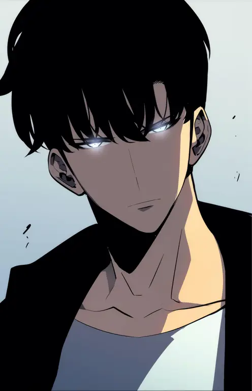 Protagonis Solo Leveling Gambar karakter Sung Jinwoo dari Solo Leveling