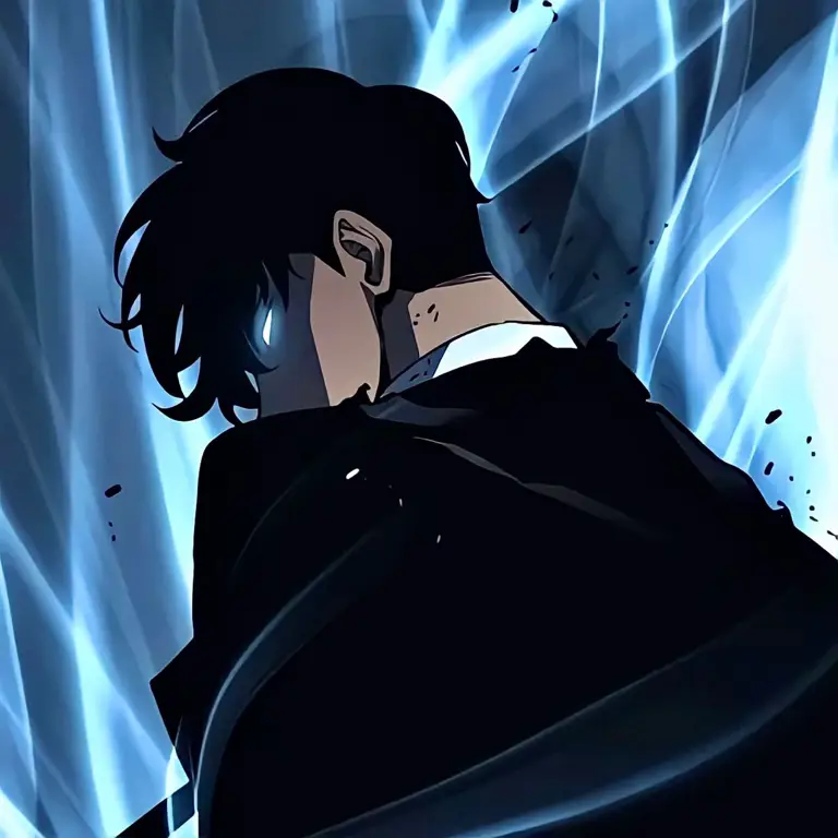 Karakter Utama: Sung Jinwoo Gambar karakter Sung Jinwoo dari anime Solo Leveling