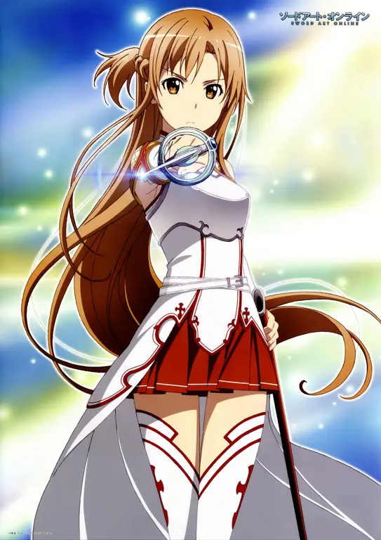 Asuna dan Kirito Asuna, salah satu karakter penting dalam Sword Art Online