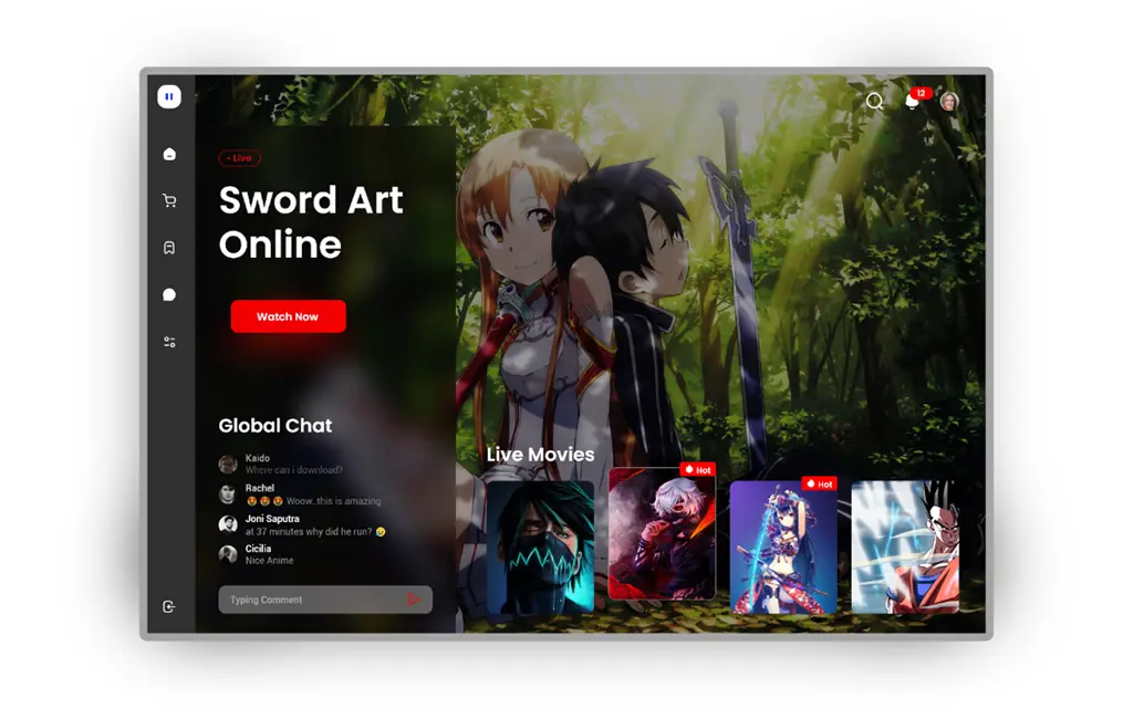 Platform streaming legal untuk menonton anime Shimoneta Logo beberapa platform streaming anime populer