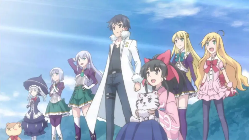 Menikmati Anime di Smartphone Gambar berbagai karakter anime menonton anime di smartphone