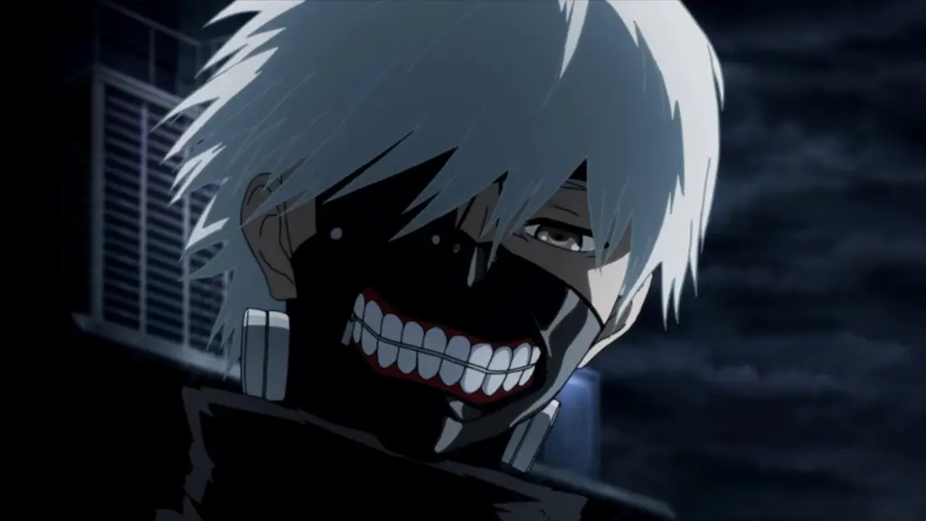 Adegan aksi menegangkan dalam Anime Tokyo Ghoul Gambar adegan aksi dari Anime Tokyo Ghoul