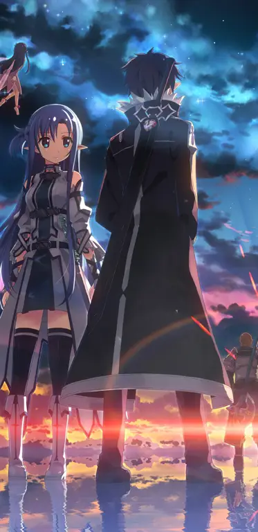 Pemandangan indah di dunia Sword Art Online Gambar pemandangan anime Sword Art Online