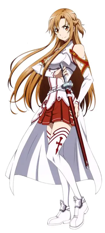 Asuna, salah satu karakter pendukung penting dalam SAO Gambar Asuna dari Sword Art Online