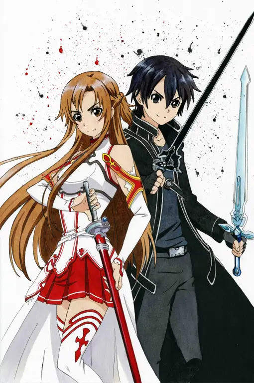 Kirito dan Asuna, Pasangan Legendaris SAO Gambar Kirito dan Asuna bersama
