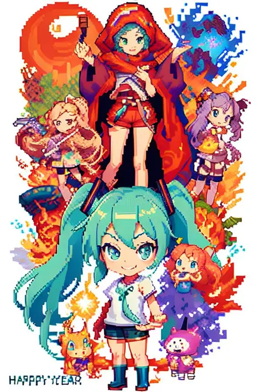 Anime untuk Semua Selera Berbagai karakter anime dari berbagai genre