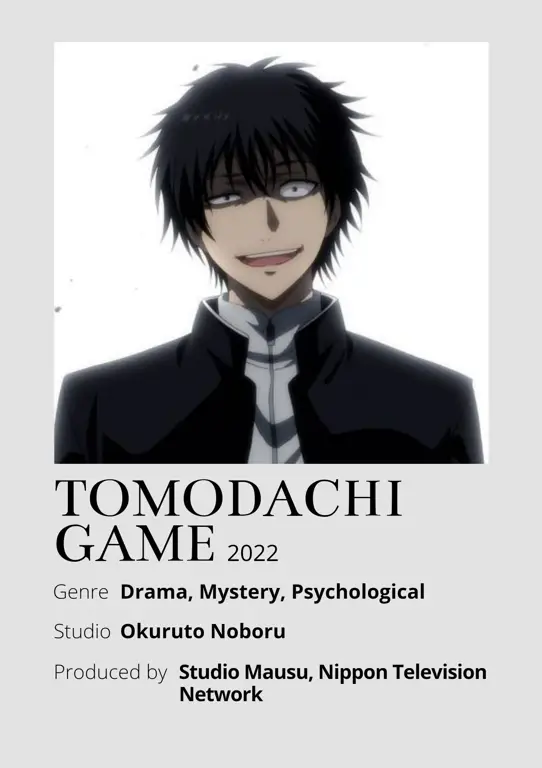 Para sahabat yang terjebak dalam permainan mematikan Karakter-karakter dalam anime Tomodachi Game