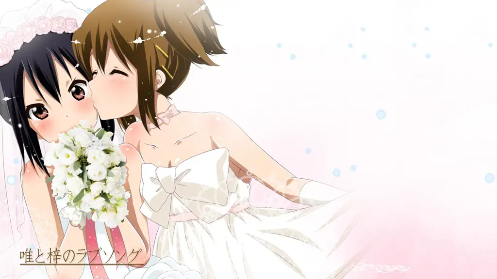 Contoh adegan romantis dalam anime yuri Gambar adegan romantis antara dua karakter perempuan anime