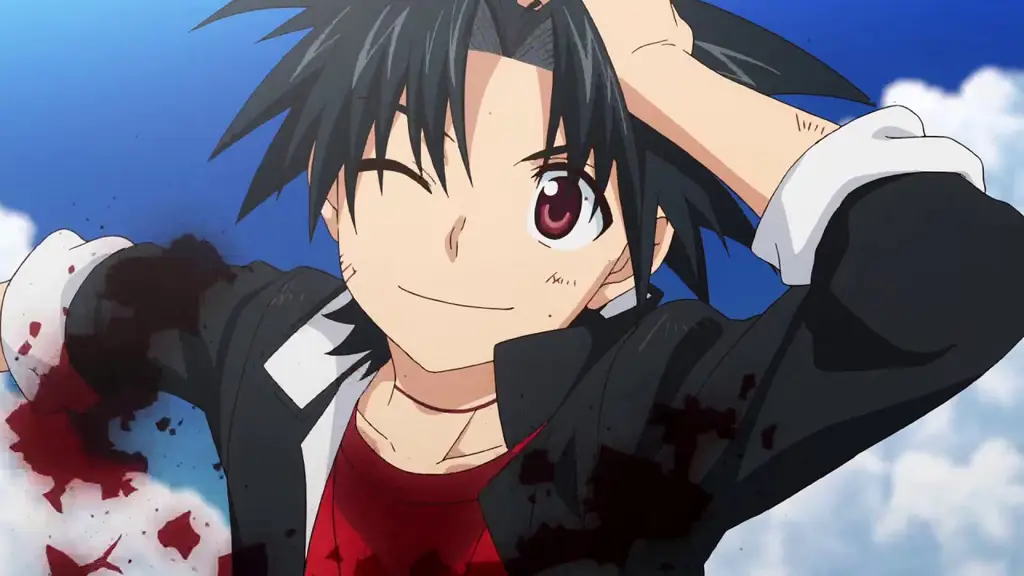 Adegan seru dari anime UQ Holder! Screenshot adegan anime UQ Holder!