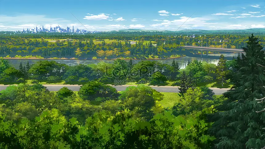 Dunia Fantasi Pemandangan dunia isekai