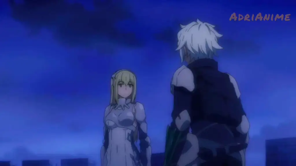 Bell dan Ais dalam Danmachi Gambar Bell Cranel dan Ais Wallenstein dari Danmachi