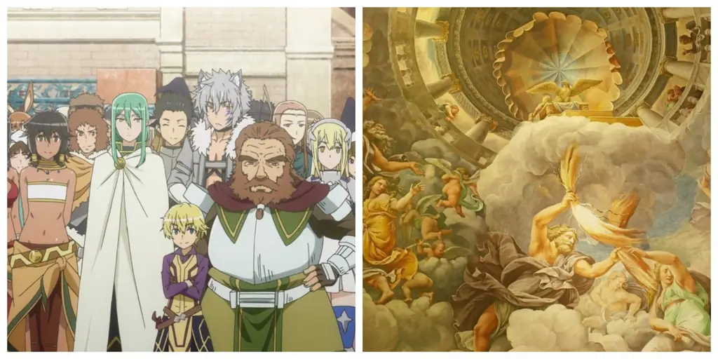 Keluarga Hestia dan teman-teman Gambar grup karakter Danmachi