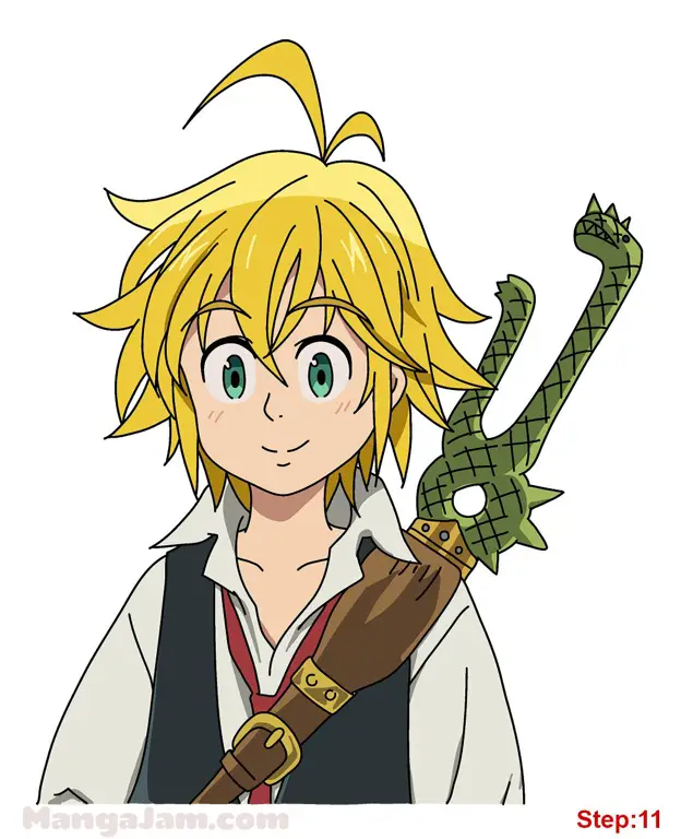 Para anggota Tujuh Dosa Maut Gambar Meliodas dan Tujuh Dosa Maut