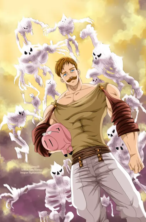 Karakter utama Nanatsu no Taizai Gambar para karakter utama Nanatsu no Taizai