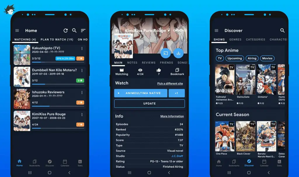 Aplikasi nonton anime terbaik Perbandingan aplikasi nonton anime