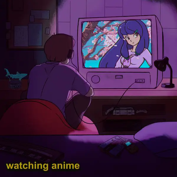 Menikmati Anime Sub Indo Kapanpun dan Dimanapun Karakter anime menonton anime di tablet