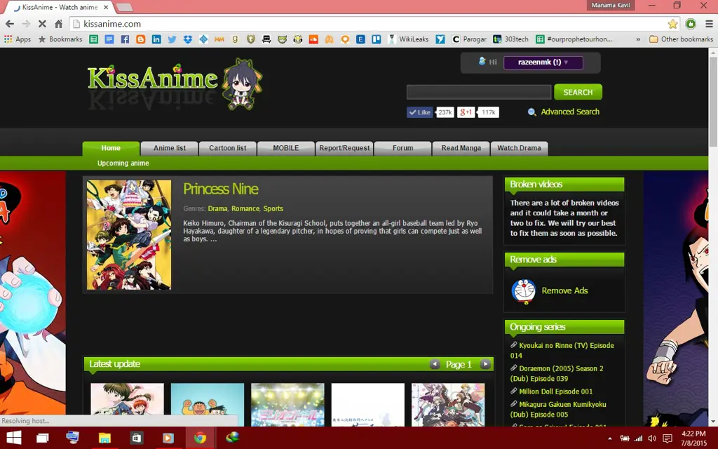 Menikmati Anime di Rumah Gambar seseorang sedang menonton anime di rumah