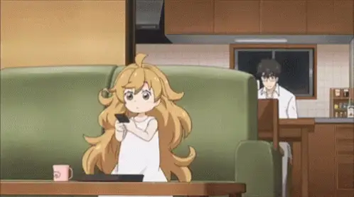 Menikmati Anime Bersama Gambar beberapa karakter anime sedang menonton anime
