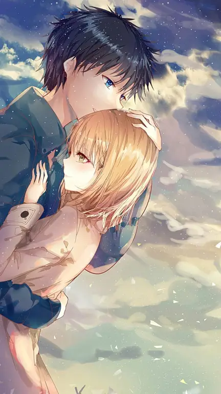Karakter Utama Amai Choubatsu Pasangan anime yang menggemaskan