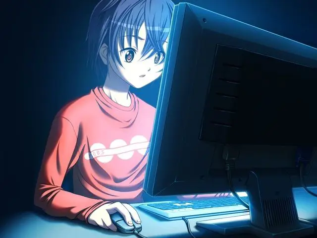 Menikmati Anime Bersama Gambar karakter anime menonton anime