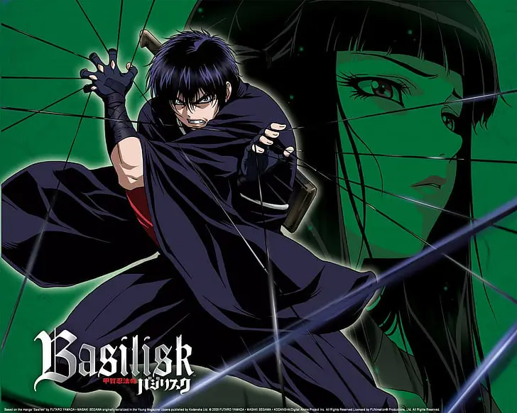 Keindahan Alam di Tengah Pertarungan Pemandangan alam dalam anime Basilisk