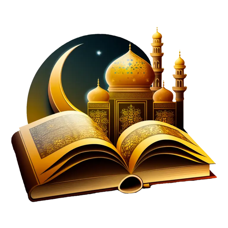 Contoh referensi untuk mencari informasi lebih lanjut Gambar Al-Quran dan buku islami