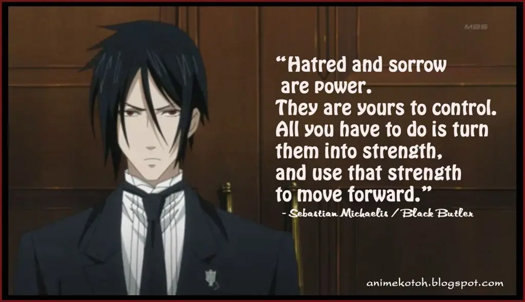 Sebastian Michaelis, pelayan setia Ciel Phantomhive Gambar Sebastian Michaelis dari Black Butler