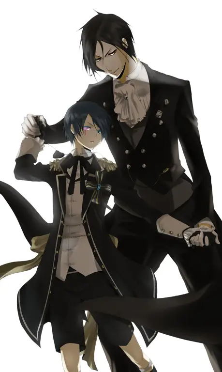 Ciel dan Sebastian, Pasangan yang Tak Terpisahkan Ciel Phantomhive dan Sebastian Michaelis dalam anime Black Butler