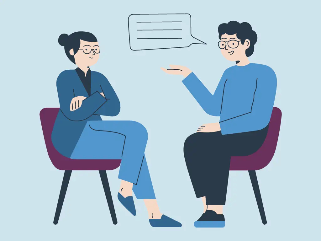 Konsultasi dengan Psikolog atau Terapis Gambar seorang profesional kesehatan mental