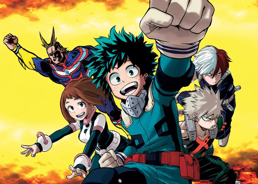Salah satu adegan aksi seru dalam anime Boku no Hero Academia Adegan aksi Boku no Hero Academia