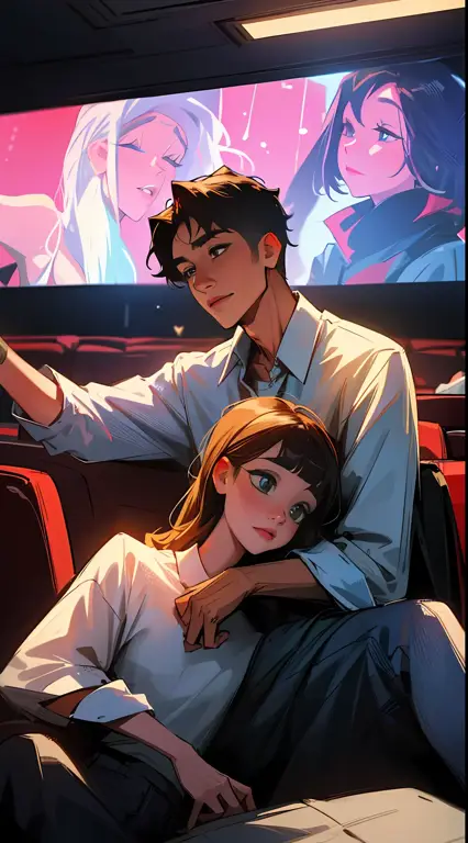 Menikmati Anime Bersama Pasangan menonton anime bersama
