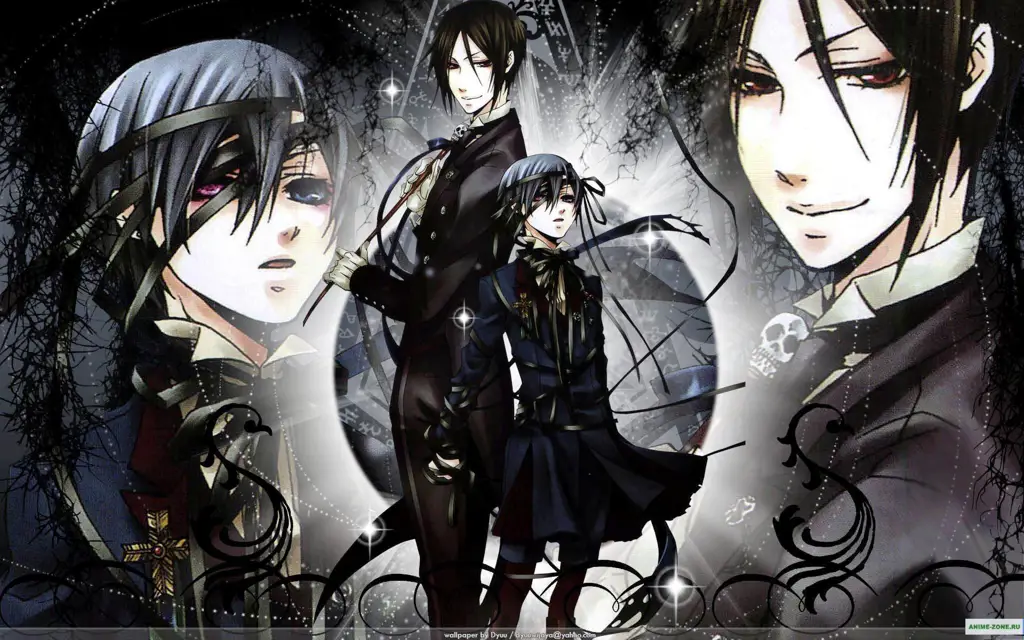 Gaya Seni Black Butler yang Menawan Ilustrasi anime Black Butler dengan gaya seni yang khas